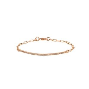Sydney Evan rose gold + diamond bracelet NWOT
